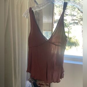 Free people mauve tank top
